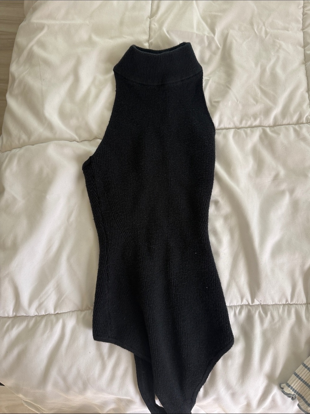 Abercrombie & Fitch Black HALTER Turtleneck Bodysuit